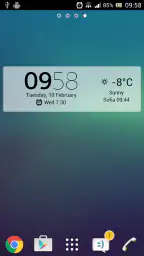 Digital Clock & Weather Widget screenshot