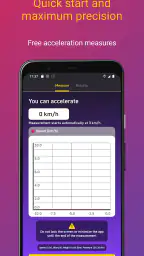 Dragger-car acceleration meter screenshot