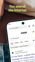 Ecosia Istuta puita selaamalla screenshot