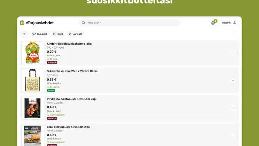 eTarjouslehdet screenshot