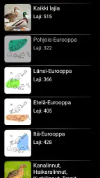 Euroopan Lintujen Kenttäopas screenshot