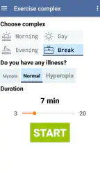 Eye exercises Pro screenshot