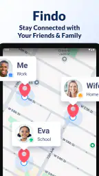 Findo: Find my Friends, Phone screenshot