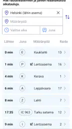 Fintraffic Mobiili screenshot