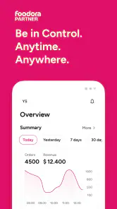foodora partner screenshot