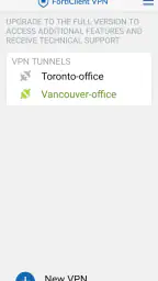 FortiClient VPN screenshot