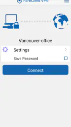 FortiClient VPN screenshot