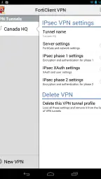 FortiClient VPN screenshot