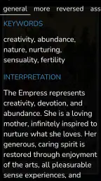 Galaxy Tarot screenshot