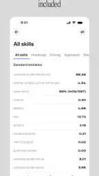 Golfmetrics screenshot