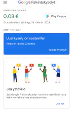 Google Palkintokyselyt screenshot