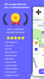 GPS navigointi,kartat suuntiin screenshot