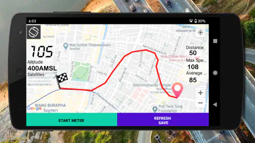 GPS nopeusmittari screenshot