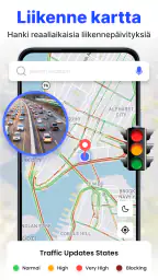 GPS-satelliitti live-maakartta screenshot