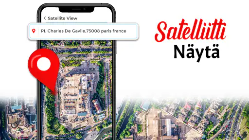 GPS-satelliitti maa kartta screenshot