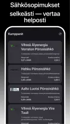HattiWatt - sähkön hinta screenshot