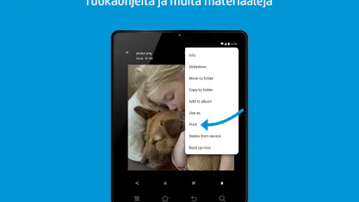 HP-tulostuspalvelulaajennus screenshot