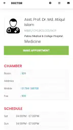 Ibn Sina Doctor Appointment screenshot