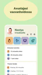 Imetys ja vauva seuranta screenshot