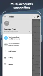 Inbox.eu - business email screenshot