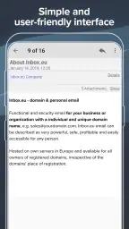 Inbox.eu - business email screenshot
