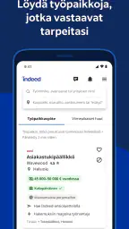 Indeed-työpaikkahaku screenshot