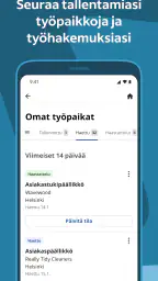 Indeed-työpaikkahaku screenshot