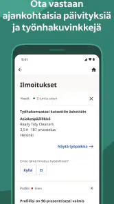 Indeed-työpaikkahaku screenshot