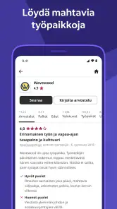 Indeed-työpaikkahaku screenshot