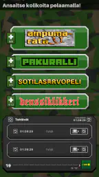 INTTI - TJ, Pelit, Ruokalistat screenshot