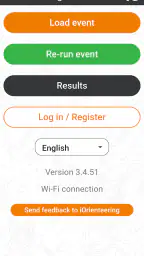 iOrienteering screenshot