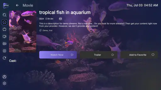 IPTV Smarter 4K Player screenshot