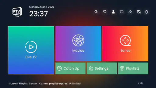 IPTV Smarters Player 2026 screenshot