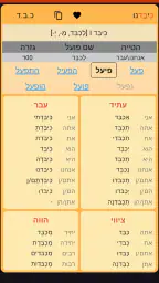 IRIS Hebrew Verbs screenshot