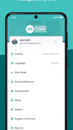 ISIC-sertifikaatti screenshot
