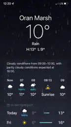 iWeather OS15 Forecast Weather screenshot