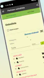 Jaettu Ostoslista Kauppalista screenshot