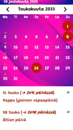 Kalenteri Suomi 2026 screenshot