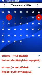 Kalenteri Suomi 2026 screenshot