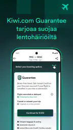 Kiwi.com: lentojen halpa hinta screenshot
