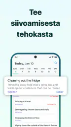 Kotitöiden siivousaikataulu screenshot