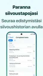 Kotitöiden siivousaikataulu screenshot