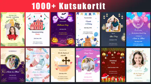 Kutsukortti ja Suunnittelu screenshot
