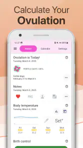 Kuukautiskalenteri Lilly screenshot