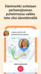 Lapsen puhelimen GPS paikannin screenshot