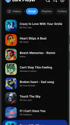 Lark Player:musiikkisoitin MP3 screenshot
