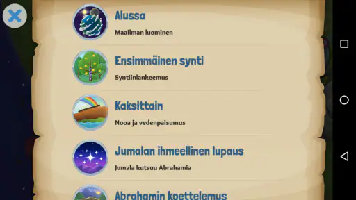 Lasten Raamattusovellus screenshot