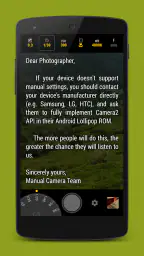 Manual Camera screenshot