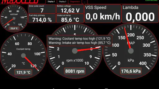 MaxxECU MDash screenshot