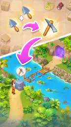 Merge Adventure: sisustus peli screenshot